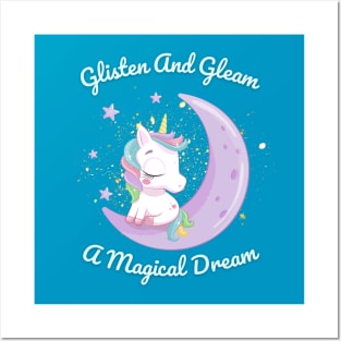 Whimsical Night: Glisten and Gleam- A Magical Dream Posters and Art